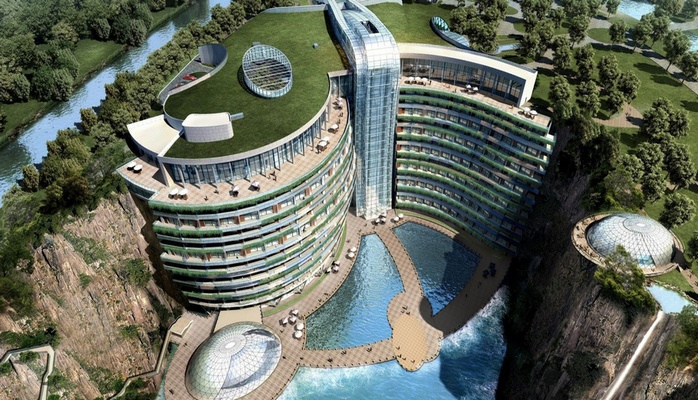 В Китае построили отель для тех, кто хочет оказаться под землёй раньше времени