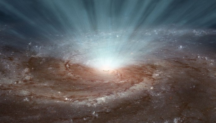 Astronomlar qara dəlikdən qalaktikalara yayılan güclü işıq selini tədqiq edirlər