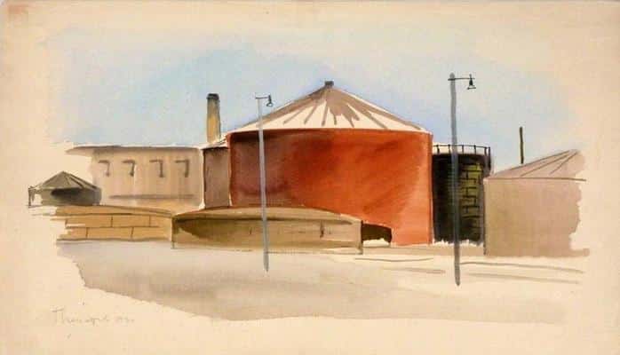 Акварели нефтяного Баку от Георгия Ечеистова (ФОТО)