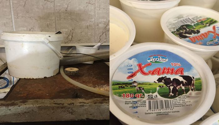 В Баку в молочном цехе выявлены многочисленные нарушения