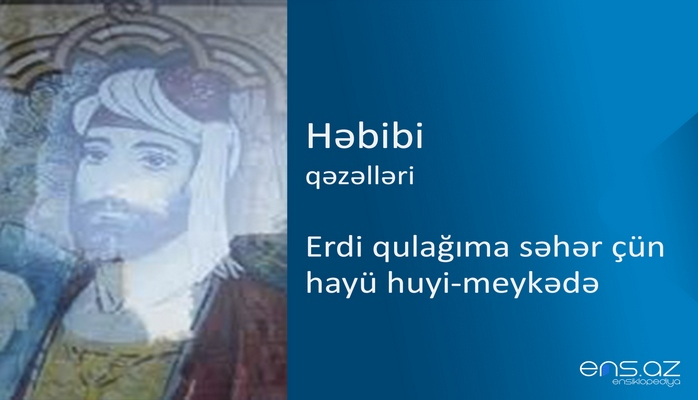 Həbibi - Erdi qulağıma səhər çün hayü huyi-meykədə