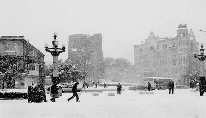 Заснеженный Баку конца 90-х – начала 2000-х (ФОТО)