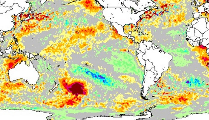 Гигантская «капля» воды постоянно нагревается в Тихом океане: Учёные ничем не могут это пояснить