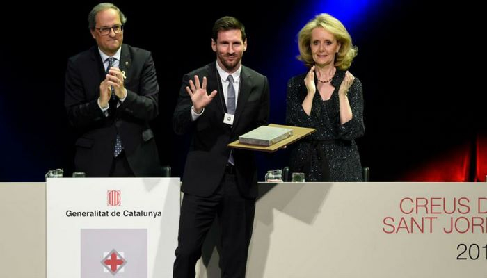 Messi Kataloniyanın dövlət mükafatını aldı