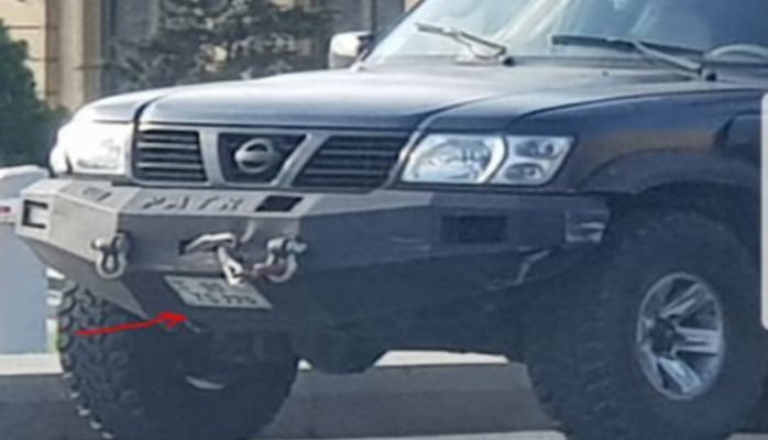 Bakıda zirehli avtomobil sürən 'avtoş' peyda olub