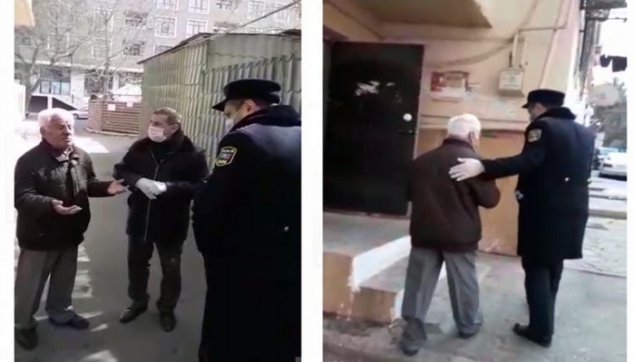 Xalq artisti Arif Quliyev 65 yaşla bağlı qadağanı pozub, polis onu evə göndərib