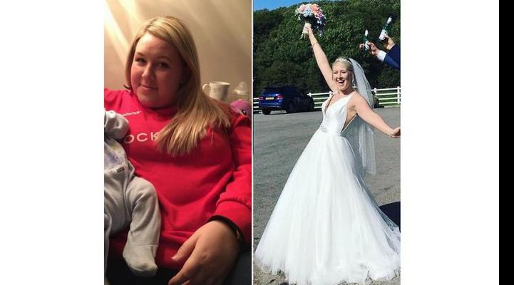 Gəlinlik geyinmək üçün 44 kiloqram arıqladı