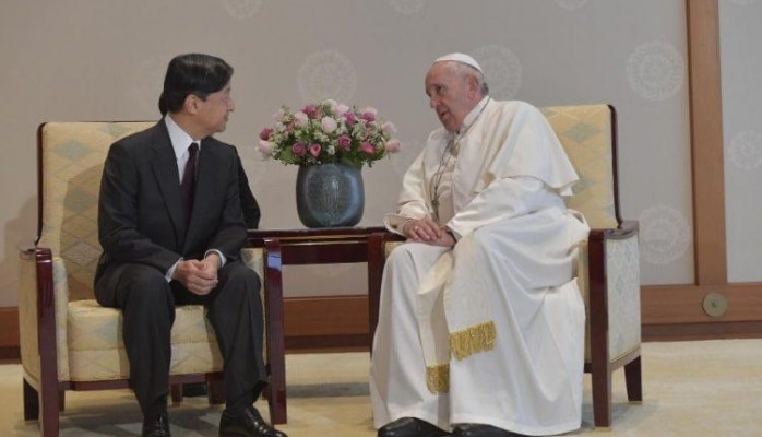 Папа Римский Франциск встретился с императором Японии Нарухито