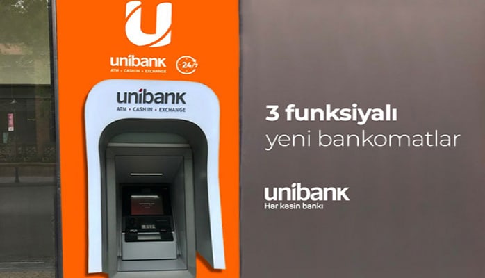 “Unibank”ın bütün bankomatları üçfunksiyalı oldu