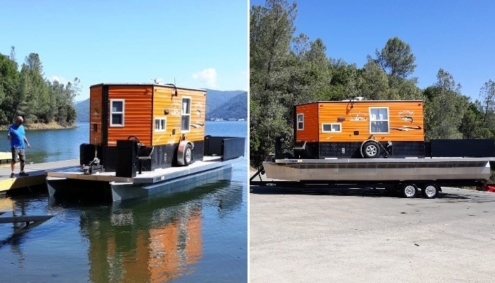 Американец построил мобильный дом, в котором можно путешествовать и по суше, и по воде
