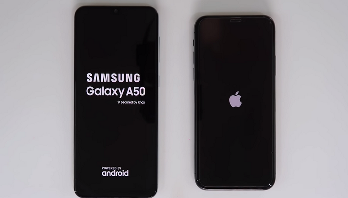 Samsung Galaxy A50 Apple iPhone X-ə qarşı: perfomans testi