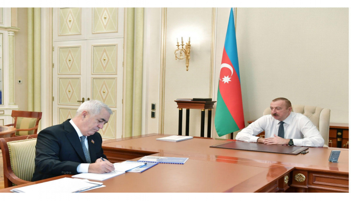 Президент Ильхам Алиев принял   председателя ЗАО «Азербайджанские железные дороги»