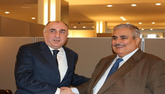 Эльмар Мамедъяров встретился с министром иностранных дел Бахрейна