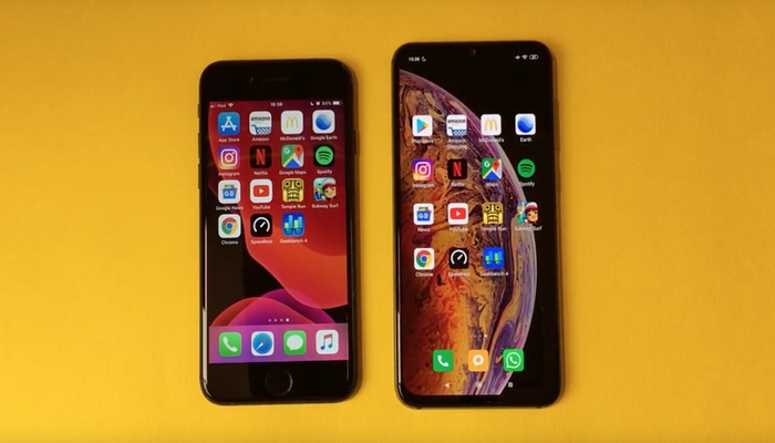 Xiaomi Mi 9 SE və iPhone 7: sürət testi