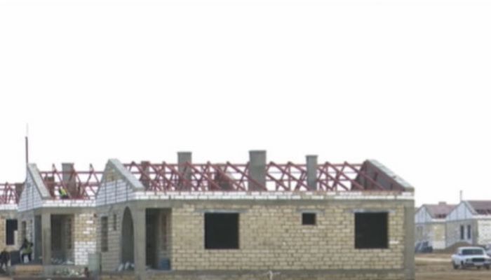 Ağdamda tikintisi davam edən evlərin ən son görüntüləri - VİDEO