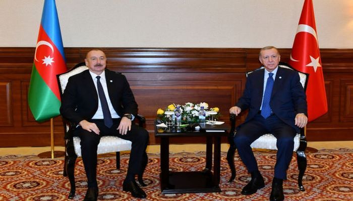 Astanada Prezident İlham Əliyevlə türkiyəli həmkarı Rəcəb Tayyib Ərdoğanın görüşü olub