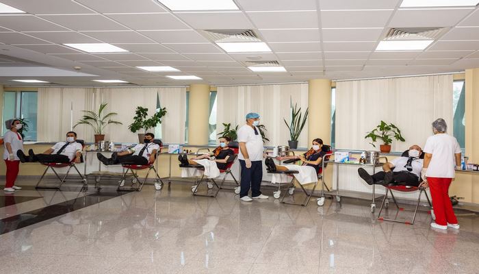 Авиаторы Азербайджана вновь принимают участие в акции по сдаче донорской крови