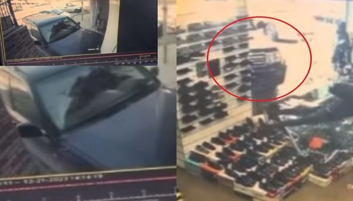 Avtomobil mağazaya çırpıldı - ANBAAN VİDEO