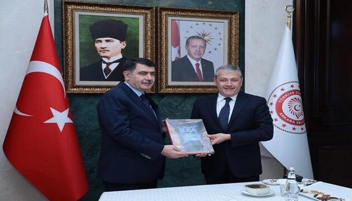 Aydın Kərimov Ankara valisi ilə görüşdü