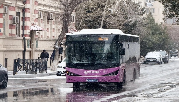 AYNA: "Hava şəraiti ilə əlaqədar avtobusların hərəkətində gecikmələr ola bilər"