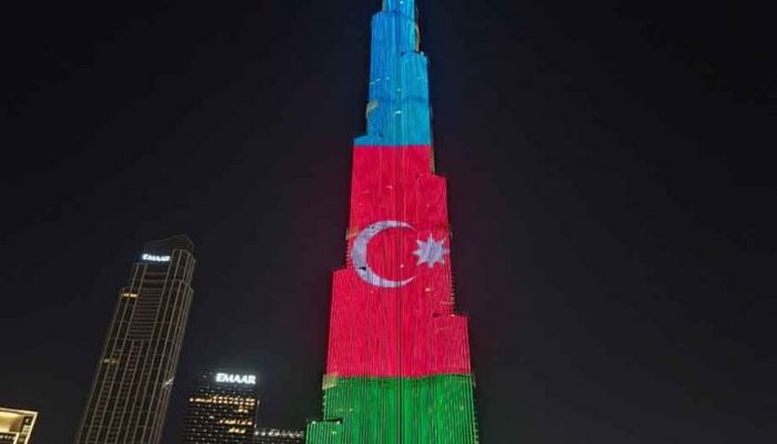 Azərbaycan bayrağı dünyanın ən hündür tikilisində