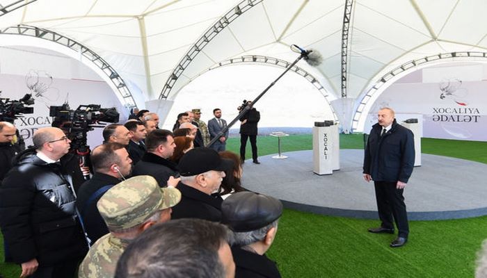 Azərbaycan Prezidenti: “Günahsız Xocalı qurbanlarının qisasını döyüş meydanında aldıq”