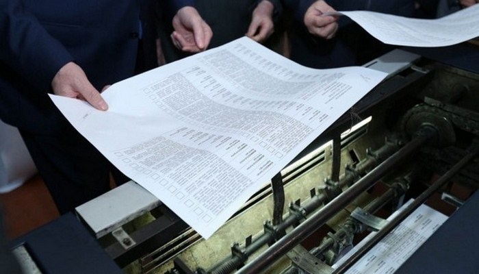 Azərbaycanda prezident seçkiləri ilə bağlı bülletenlərin çapına başlanılıb