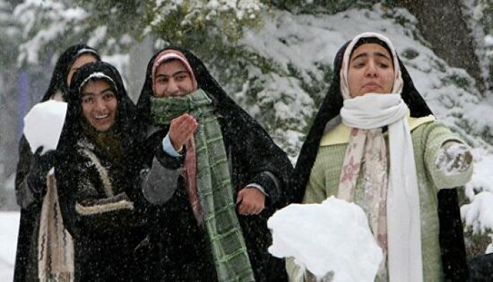 В Тегеране из-за снегопада закрыли школы