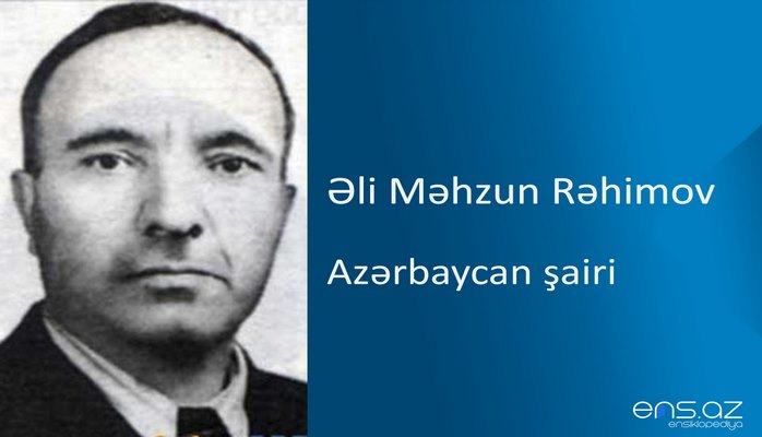 Əli Məhzun Rəhimov