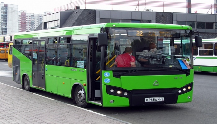 В пригороде Москвы началась тестовая эксплуатация автобуса SAZ LE60 узбекского производства