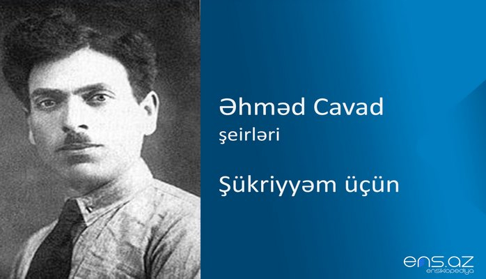 Əhməd Cavad - Şükriyyəm üçün