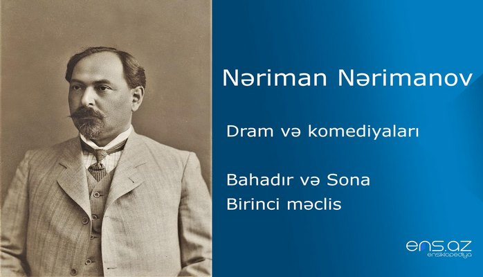 Nəriman Nərimanov - Bahadır və Sona/Birinci məclis