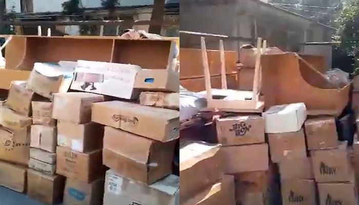 Bakıda tanınmış alim əşyaları ilə birlikdə küçəyə atıldı - VİDEO