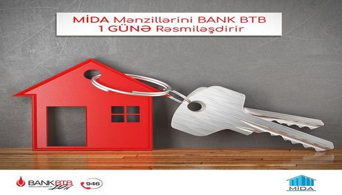 “Bank BTB” güzəştli mənzillərin əldə edilməsi ilə bağlı sürətli kreditləşmə sisteminə keçdi