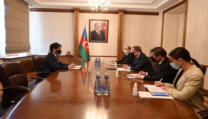 Состоялась встреча между Джейхуном Байрамовым и послом Италии в Азербайджане