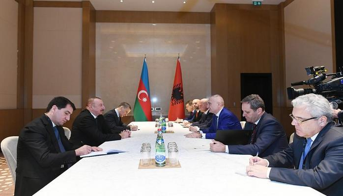 Prezident İlham Əliyev Albaniya Prezidenti İlir Meta ilə görüşüb