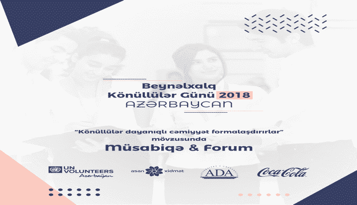 “Könüllülər dayanıqlı cəmiyyət formalaşdırırlar” mövzusunda müsabiqə keçiriləcək