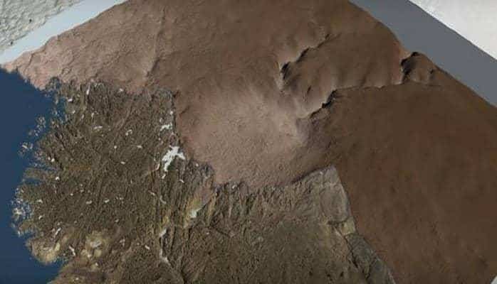 Под ледниками в Гренландии обнаружен гигантский кратер