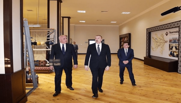 Prezident İlham Əliyev “Azərxalça” ASC-nin Qazax filialının fəaliyyəti ilə tanış olub