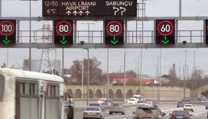 Bu prospektdə sürət həddi endirildi