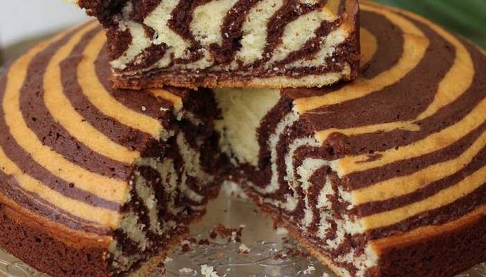 Çay yanına baş döndüren lezzet: Zebra kek! Zebra kek tarifi ve malzemeleri