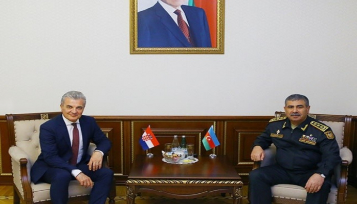 Обсуждены вопросы расширения военного сотрудничества между Азербайджаном и Хорватией
