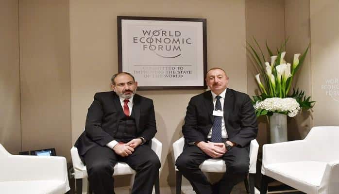 В Давосе состоялась неформальная встреча Президента Азербайджана Ильхама Алиева и премьер-министра Армении