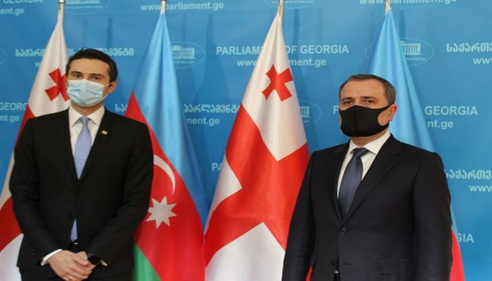 Ceyhun Bayramov Gürcüstan parlamentində görüş keçirib