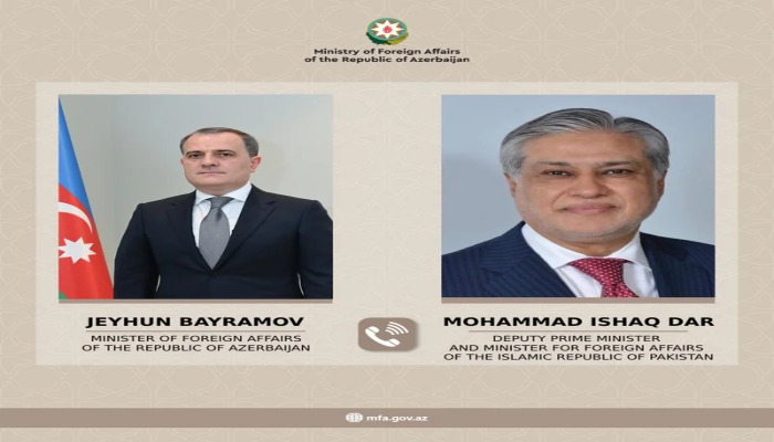 Ceyhun Bayramov ilə İshaq Dar arasında telefon danışığı olub