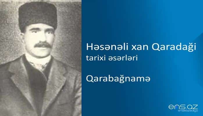 Həsənəli xan Qaradaği - Qarabağnamə