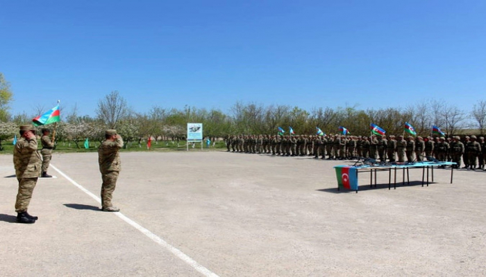 В прифронтовой зоне состоялась церемония заступления на боевое дежурство