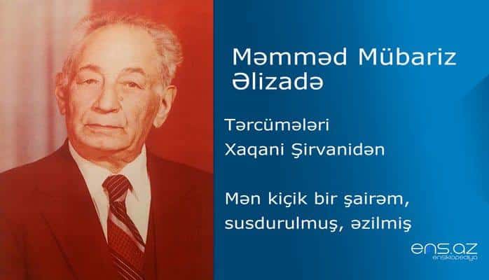 Məmməd Mübariz Əlizadə - Mən kiçik bir şairəm, susdurulmuş, əzilmiş