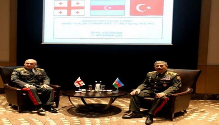 Zakir Həsənov Gürcüstanın Baş Qərargah rəisi ilə hərbi əməkdaşlıq məsələlərini müzakirə edib