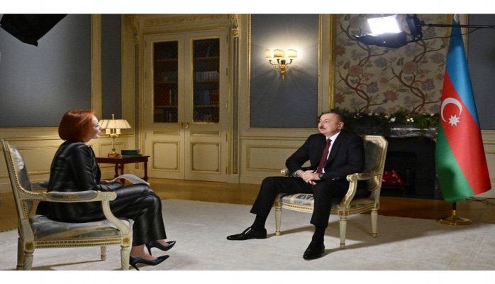 Президент Ильхам Алиев дал интервью телеканалу «Россия-24»